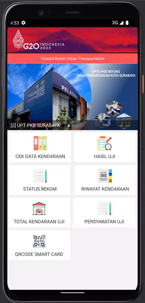 Tangkapan skrin KIR Surabaya
