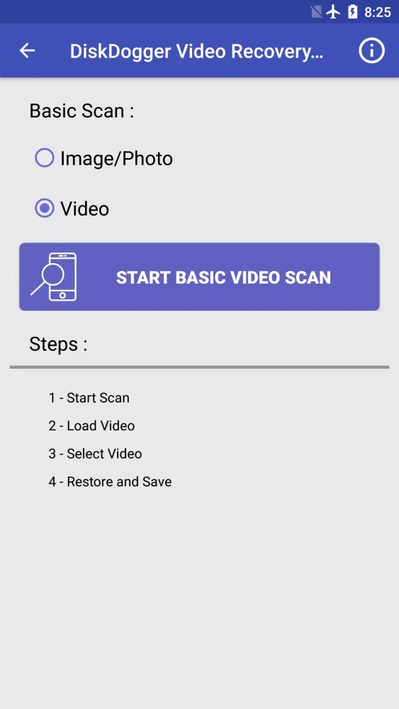 Video Recovery and Restore سکرین شاٹس