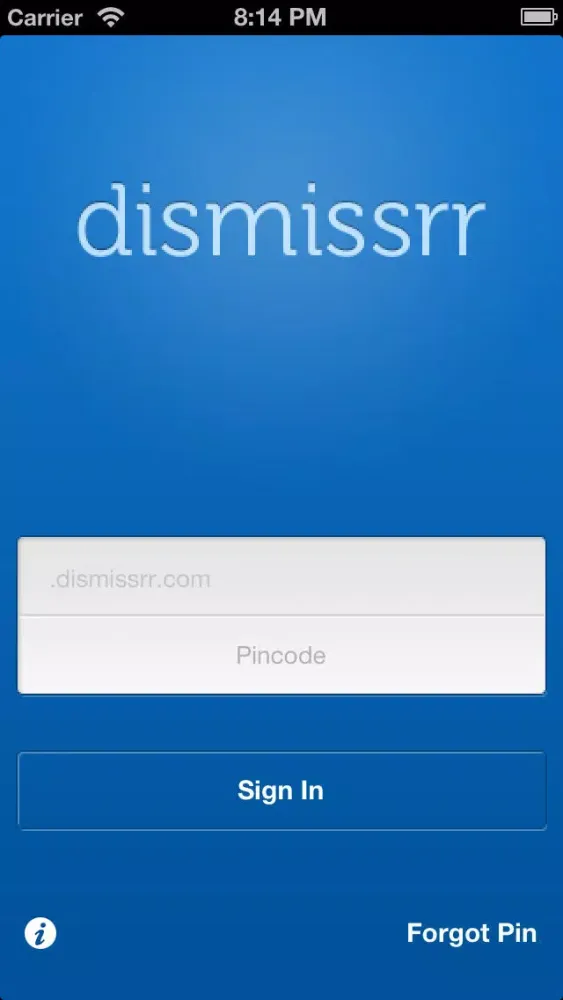 Dismissrr Admin سکرین شاٹس
