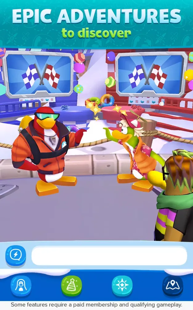 Screenshot di Club Penguin Island