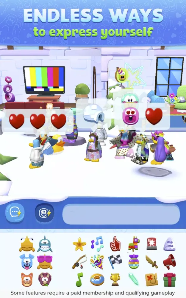 Screenshot di Club Penguin Island