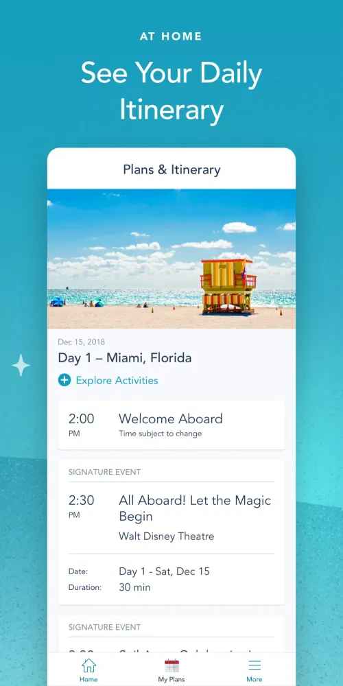 Disney Cruise Line Navigator Screenshots