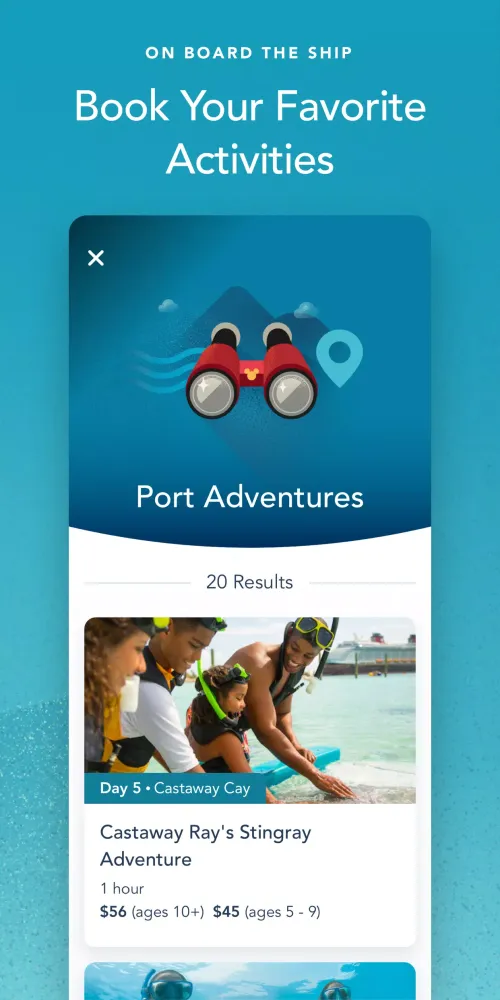 Disney Cruise Line Navigator Screenshots