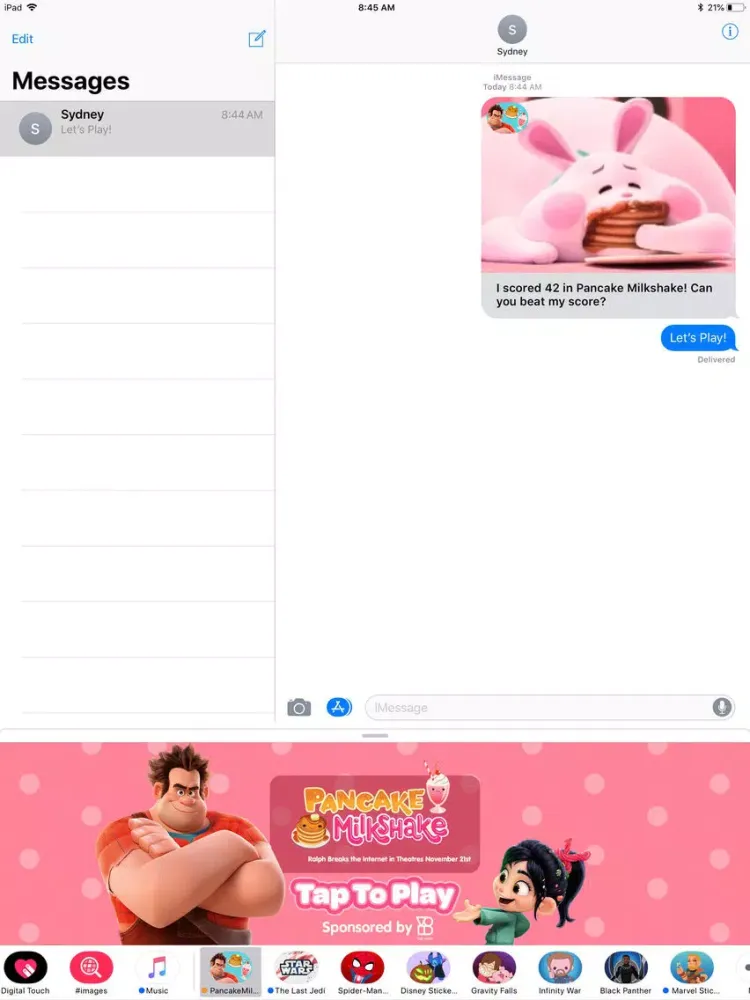 Captures d'écran de Pancake Milkshake iPad 