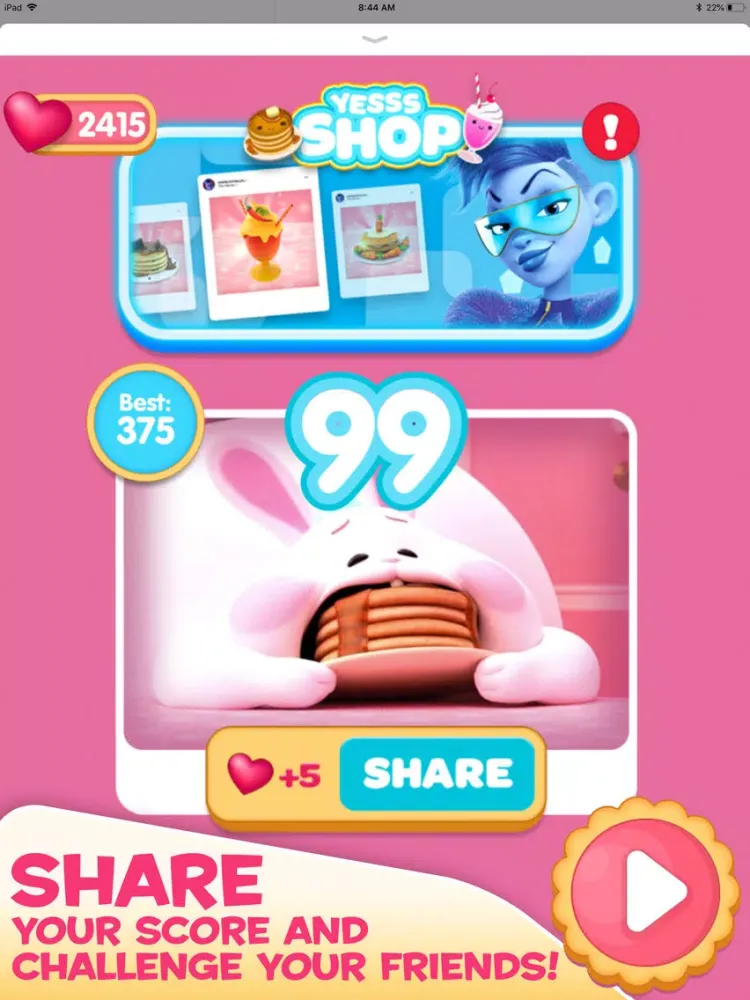 Captures d'écran de Pancake Milkshake iPad 
