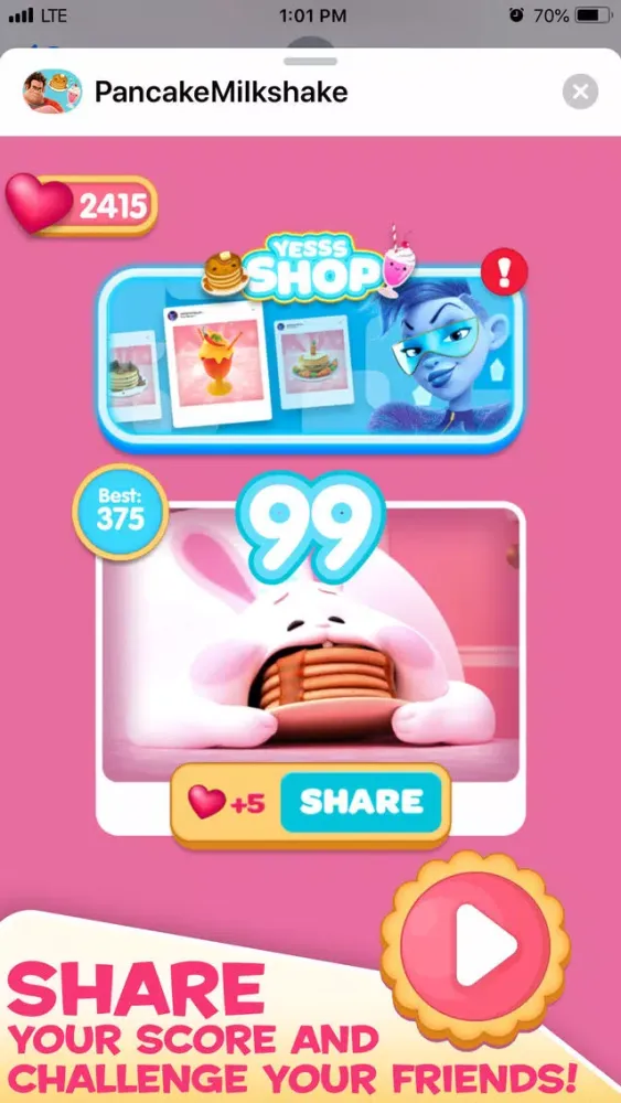 Captures d'écran de Pancake Milkshake