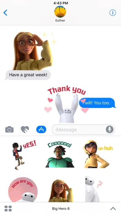 Captures d'écran de Disney Stickers: Big Hero 6