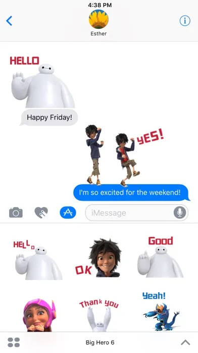 Captures d'écran de Disney Stickers: Big Hero 6