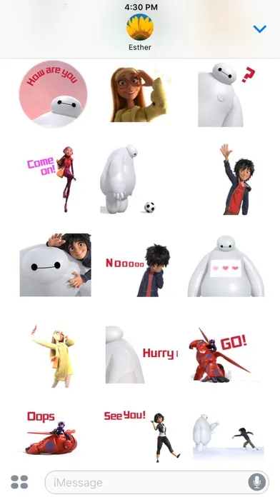 Captures d'écran de Disney Stickers: Big Hero 6