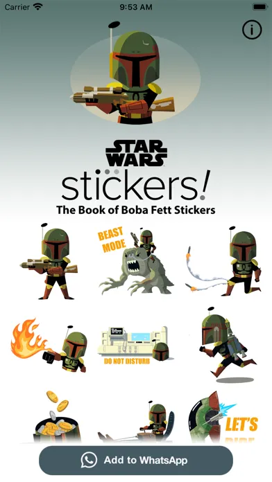 Zrzuty ekranu The Book of Boba Fett Stickers