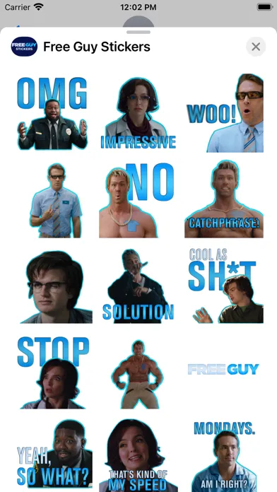 Free Guy Stickers Ekran Görüntüleri
