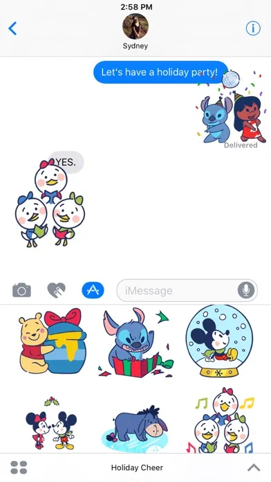 Disney Stickers: Holiday Cheer स्क्रीनशॉट