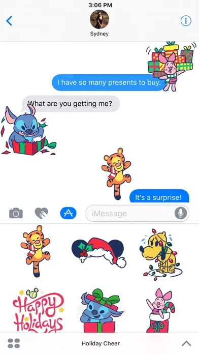 Disney Stickers: Holiday Cheer स्क्रीनशॉट