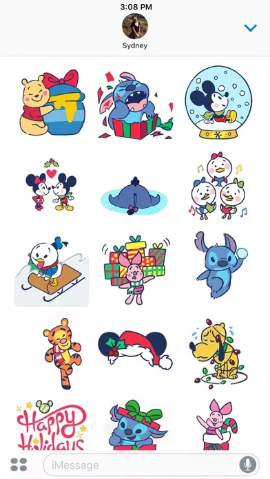 Disney Stickers: Holiday Cheer स्क्रीनशॉट