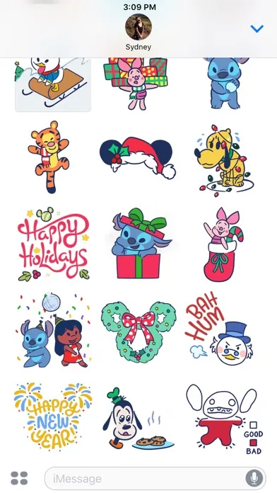Disney Stickers: Holiday Cheer स्क्रीनशॉट
