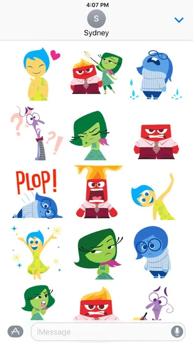 Tangkapan skrin Disney Stickers: Inside Out