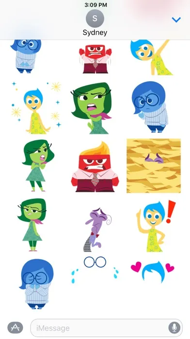 Tangkapan skrin Disney Stickers: Inside Out