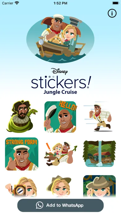 Ảnh chụp màn hình của Jungle Cruise Stickers
