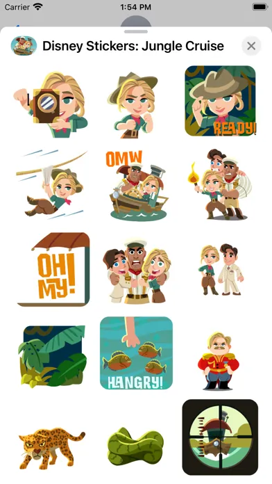 Ảnh chụp màn hình của Jungle Cruise Stickers