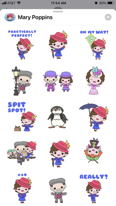 Mary Poppins Returns Stickers স্ক্রিনশট