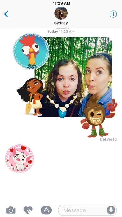 Tangkapan skrin Disney Stickers: Moana