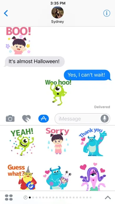 Disney Stickers: Monsters Inc. Screenshots