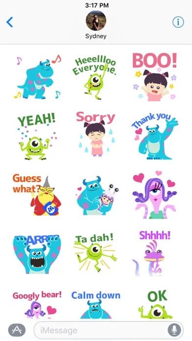 Disney Stickers: Monsters Inc. Screenshots