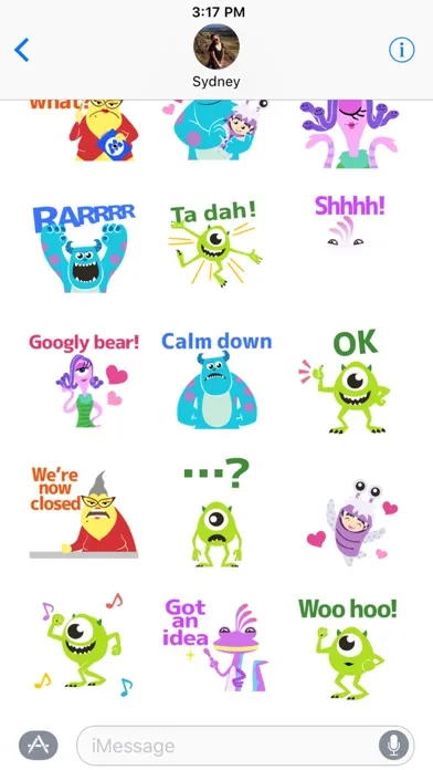 Disney Stickers: Monsters Inc. Screenshots
