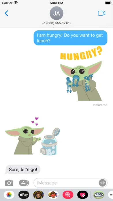 Capturas de pantalla de Grogu™ Sticker Pack