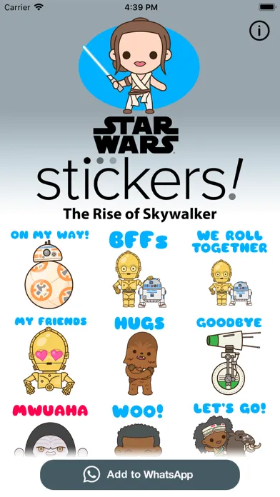 Capturas de pantalla de The Rise of Skywalker Stickers