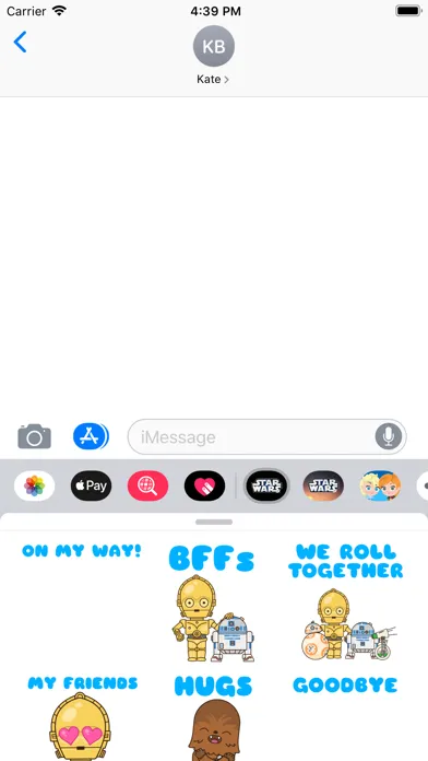 Capturas de pantalla de The Rise of Skywalker Stickers
