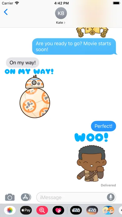 Capturas de pantalla de The Rise of Skywalker Stickers