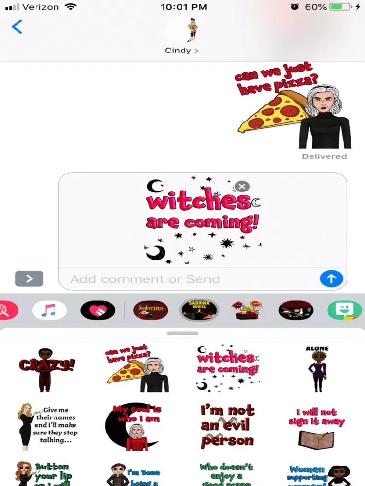 Sabrina The Witch Quotes iPad  Screenshots