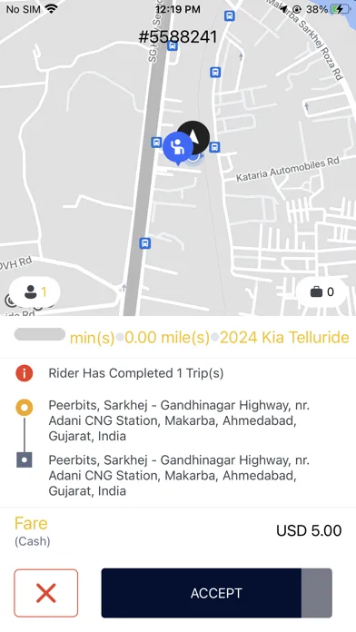 Tangkapan skrin RiderX - Driver: Earn & Drive