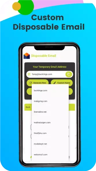 Capturas de tela do Disposable Email Address