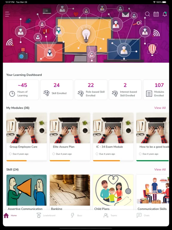 Tangkapan skrin Career Agents Academy iPad 