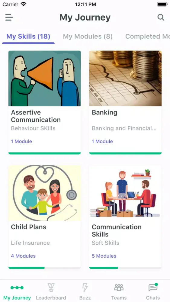 Capturas de pantalla de mLearn Myanmar
