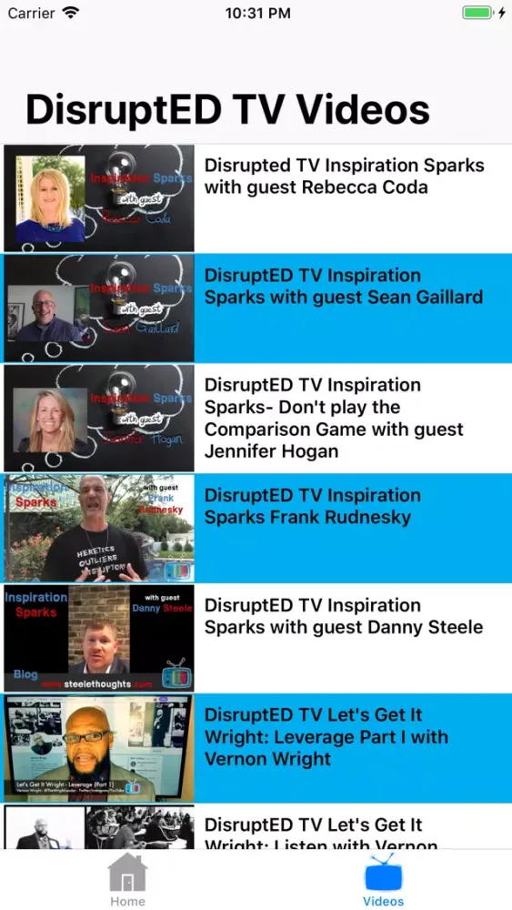 DisruptED TV سکرین شاٹس