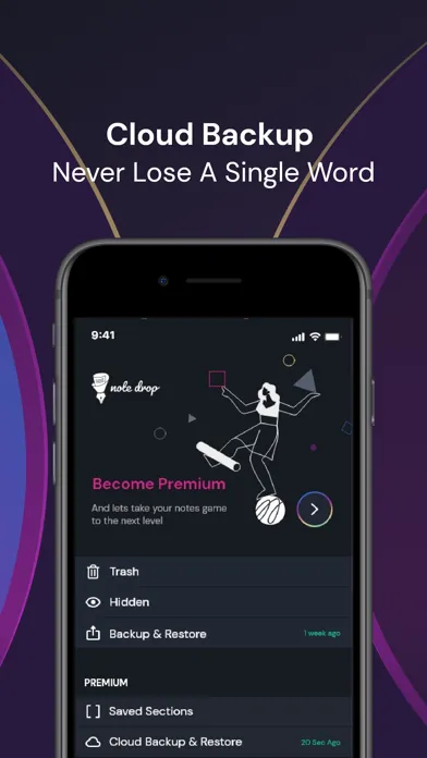 Captures d'écran de Note Drop for Content Creators