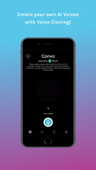 Capturas de pantalla de Convo.ai