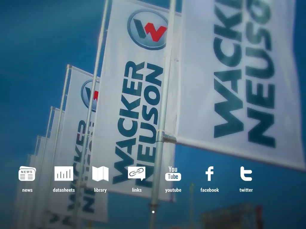 Wacker Neuson Hub iPad  スクリーンショット