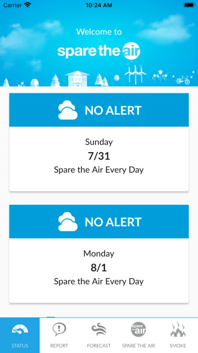 Screenshot di Spare the Air Bay Area