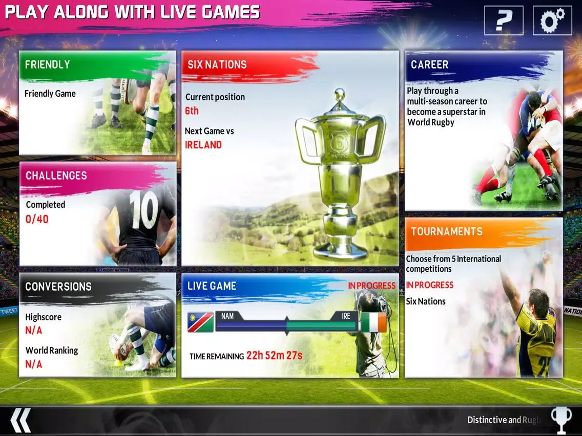Screenshot di Rugby Nations 16 iPad 