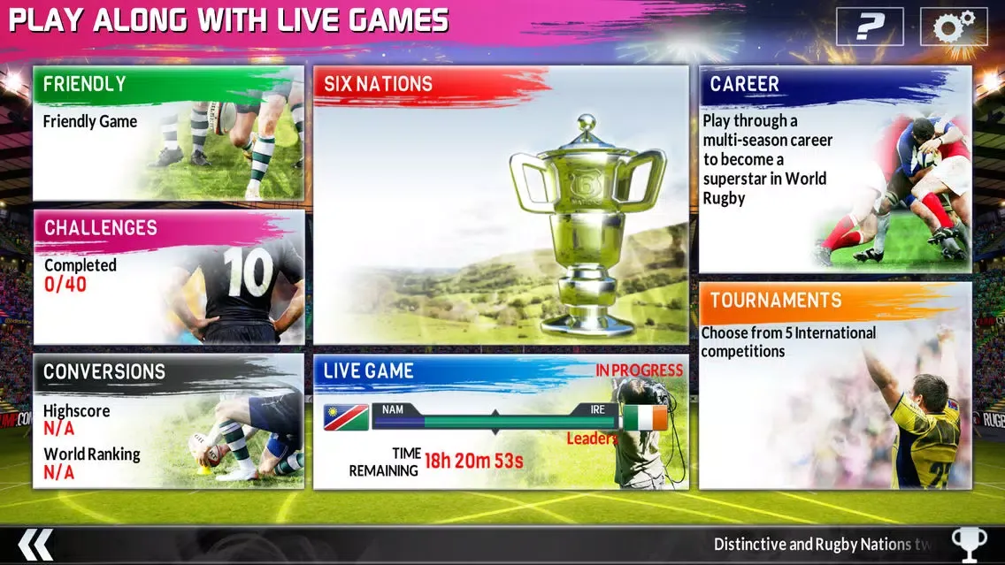 Screenshot di Rugby Nations 16