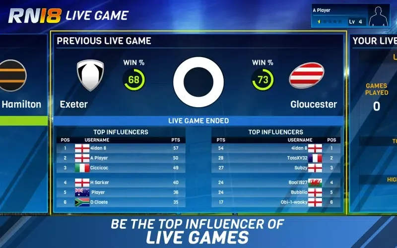 Скриншоты Rugby Nations 18