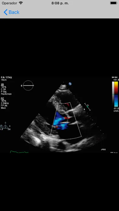 Capturas de pantalla de Texto de Cardiología SIAC RA