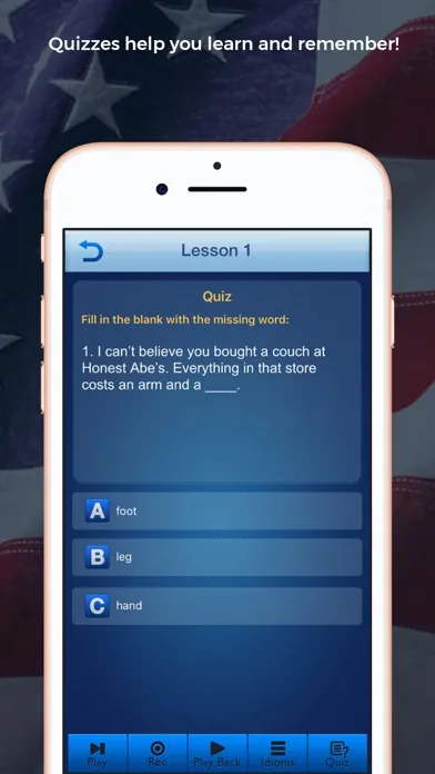 Capturas de tela do Speak English Like an American