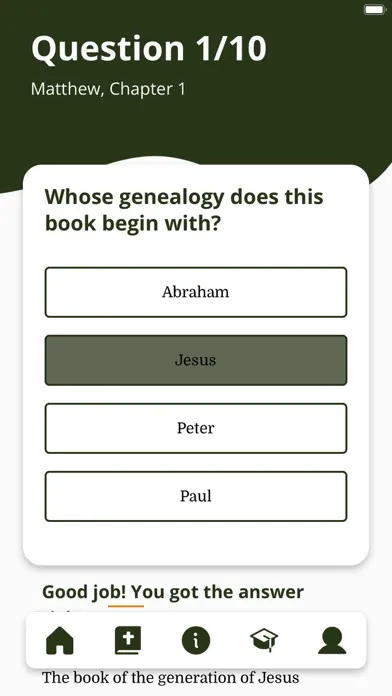 Bible Quiz Chapter By Chapter Screenshots