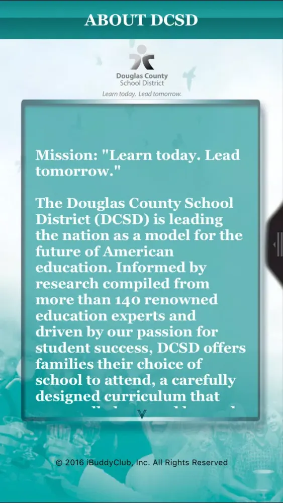 Ảnh chụp màn hình của Douglas County School District Passport to Savings