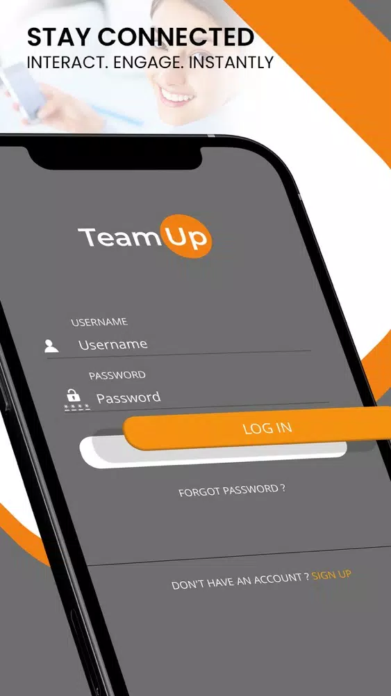 Tangkapan skrin TeamUp Now